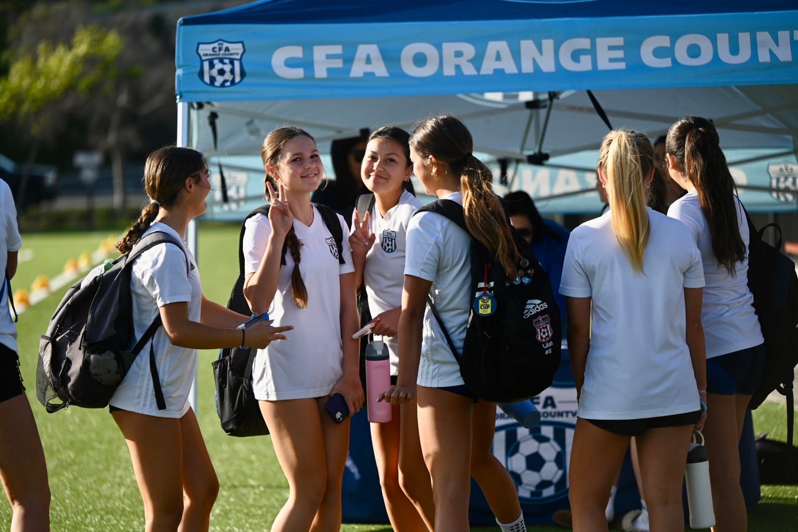 CFA girls together at the CFA Orange County tent